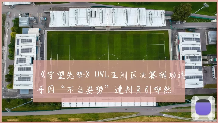 《守望先锋》OWL亚洲区决赛辅助选手因“不当姿势”遭判负引哗然