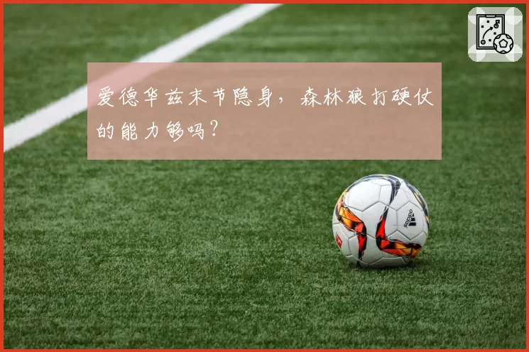 爱德华兹末节隐身,森林狼打硬仗的能力够吗?