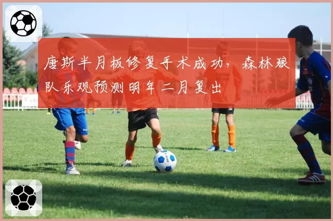 唐斯半月板修复手术成功,森林狼队乐观预测明年二月复出