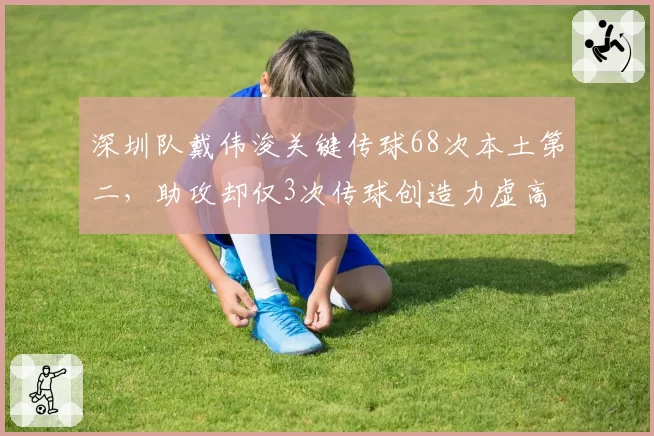 深圳队戴伟浚关键传球68次本土第二，助攻却仅3次传球创造力虚高